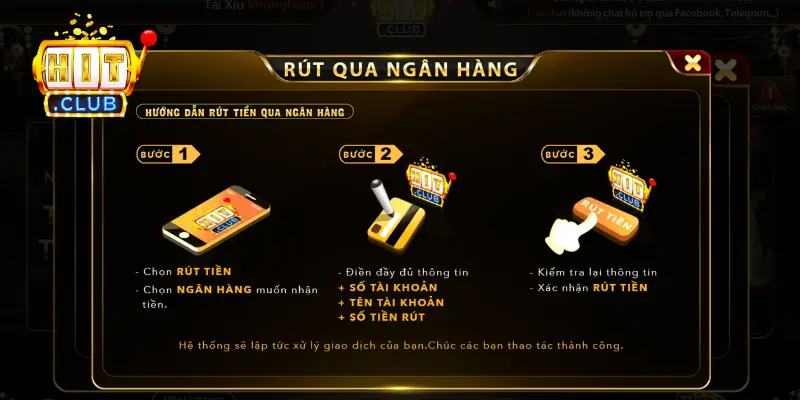 Lưu ý để rút tiền Hit Club không bị lỗi